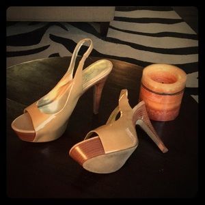 Jessica Simpson Heels (Patented Leather Camel)